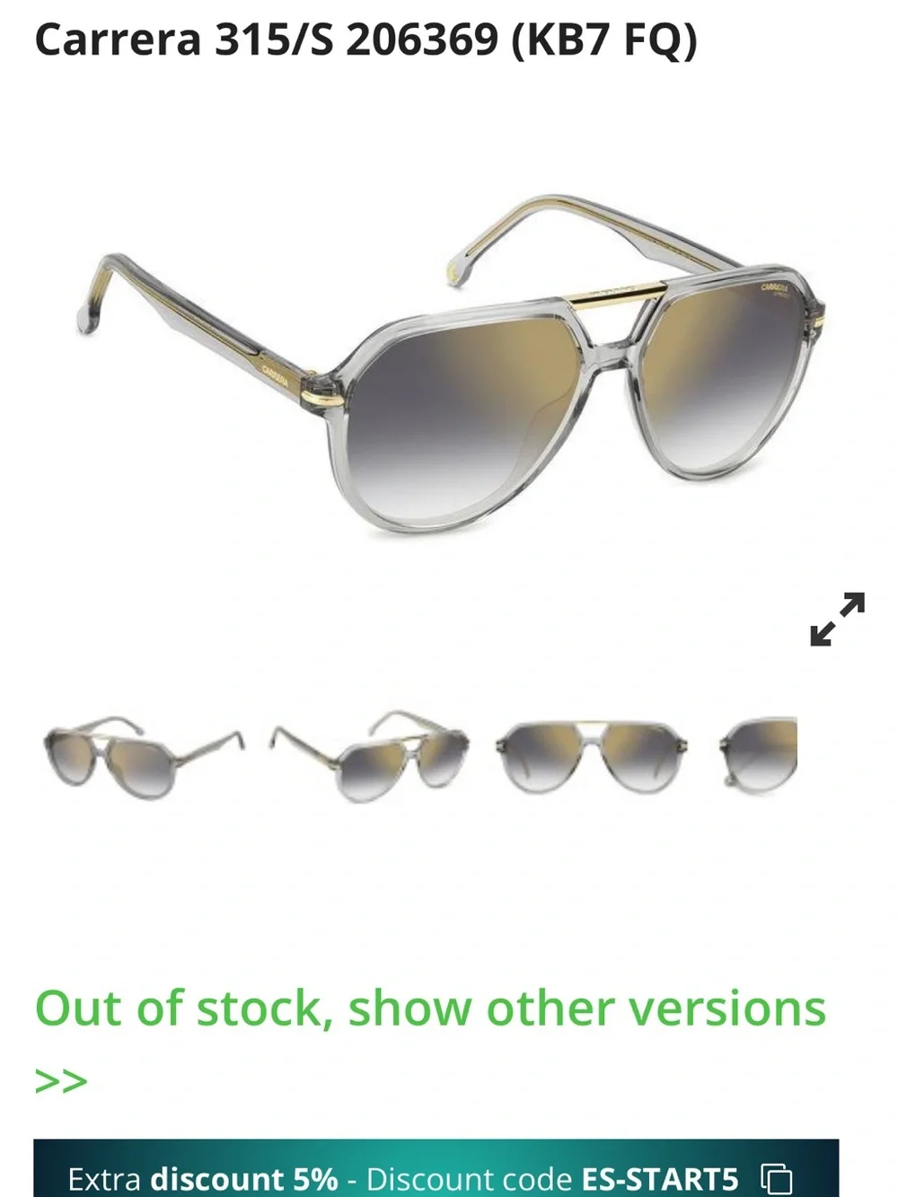 Collection Carrera Carrera 315/S new with case
